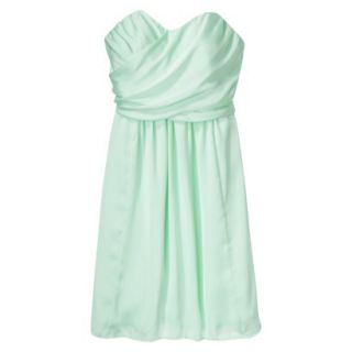 TEVOLIO Womens Satin Strapless Dress   Cool Mint   14