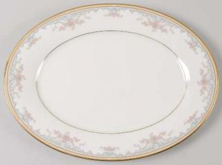 Noritake Edgewater 13 Oval Serving Platter, Fine China Dinnerware   New Traditi