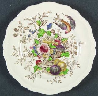 Royal Doulton Hampshire Dessert/Pie Plate, Fine China Dinnerware   Flowers/Fruit
