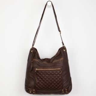 Quinn Quilted Hobo Bag Brown One Size For Women 225153400