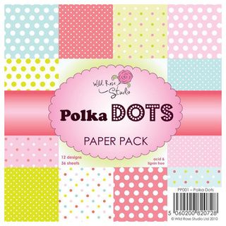 Wild Rose Studio Ltd. 6 X6 Paper Pack 36/sheets  Polka Dots