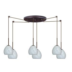 Besa Lighting BEL 6BC 412219 BR Bolla Pendant