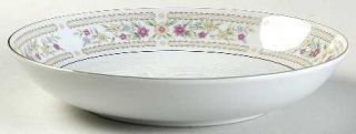 Crescent (Japan) Chelsea Coupe Soup Bowl, Fine China Dinnerware   Pink, Yellow &