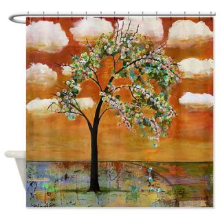  Tangerine Tango Tree Shower Curtain  Use code FREECART at Checkout