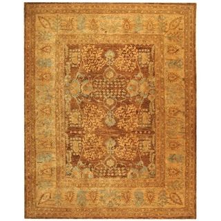 Safavieh Hand made Taj Mahal Light Brown/ Beige Wool Rug (8 X 10)