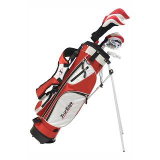 Tour Edge Golf Ht Max j Jr 5x2 Golf Set With Bag Left Handed (RedLeft handedMaterials Graphite, titanium, nylonDimensions 42 x 8 x 9 Model Boys HT MAX J 5X2Weight 9 poundsAge range 9 12 years oldHeight range 44   51 )