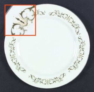 Fine China of Japan Bell Flower Dinner Plate, Fine China Dinnerware   White Flow