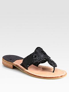 Jack Rogers Palm Beach Woven Leather Sandals
