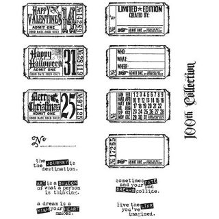 Tim Holtz Odds and Ends Rubber Stamp Set