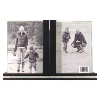 Photo Book Ends   Black/Silver 5x7