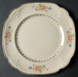 Homer Laughlin  M208 (Marigold Shape) Square Salad Plate, Fine China Dinnerware