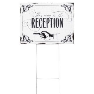 Wedding Reception Yard Sign   This Way To The Reception