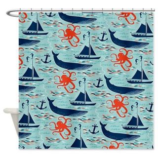  Nautical Shower Curtain  Use code FREECART at Checkout