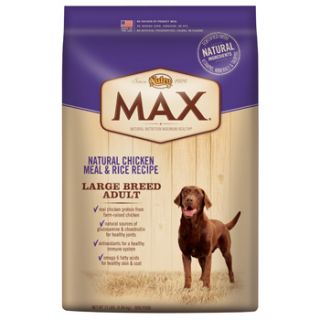 Nutro MAX Natural Chicken Meal & Rice Recipe Large Breed Adult Dog Food, 15 lbs.