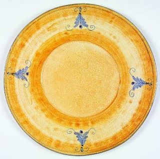 Vietri (Italy) Francesca Blu Service Plate (Charger), Fine China Dinnerware   An