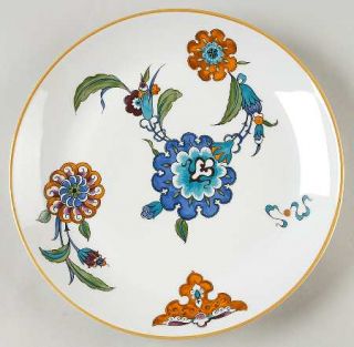 Royal Worcester Palmyra Cake Plate, Fine China Dinnerware   Blue/Teal/Red Floral
