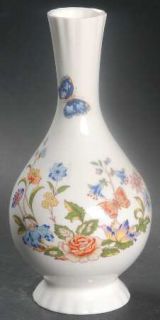 John Aynsley Cottage Garden  6 Globe Vase, Fine China Dinnerware   Butterfly &