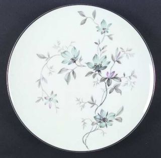 Noritake Lorene Dinner Plate, Fine China Dinnerware   Purple/Blue/Gray Flowers O
