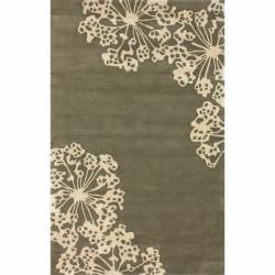 Nuloom Handmade Floral Faux Silk/ Wool Rug (5 X 8) (IvoryStyle ContemporaryPattern FloralTip We recommend the use of a non skid pad to keep the rug in place on smooth surfaces.All rug sizes are approximate. Due to the difference of monitor colors, some