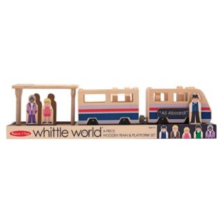 Melissa & Doug Whittle World Train Platform Set