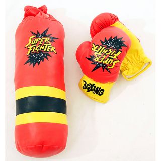 Defender Kids 8oz. Gloves And Mini Punching Bag Boxing Set (8 ouncesKids size MediumMaterials PUDimensions 24 inches high x 10 inches wide x 10 inches deep )