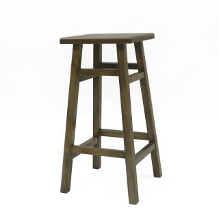 Carolina Chair and Table Co Tavern 30 in. Bar Stool   Weathered Oak Multicolor  