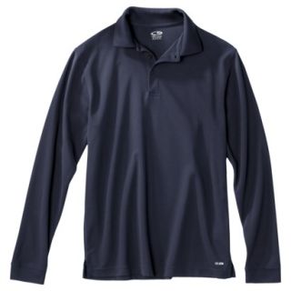 C9 by Champion Mens Long Sleeve Solid Golf Polo   Navy XL