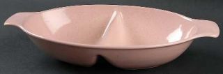 Taylor, Smith & T (TS&T) Pebbleford Pink 12 Oval Divided Vegetable Bowl, Fine C