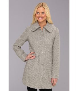 Jessica Simpson Textured Wool Coat Womens Coat (Gray)