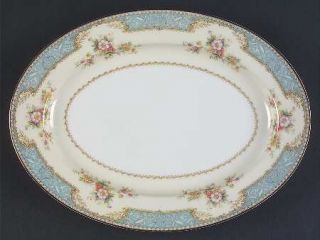 Noritake Bluedawn (622) 11 Oval Serving Platter, Fine China Dinnerware   Blue B