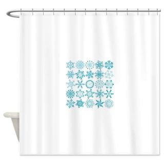  Big collection blue snowflakes (vec Shower Curtain  Use code FREECART at Checkout