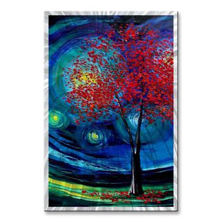 Aja ann Soura Story Of The Tree Act Xli Metal Wall Art (MediumSubject LandscapesMedium MetalOuter dimensions 23.5 inches high x 16 inches wide x 1 inches deep )