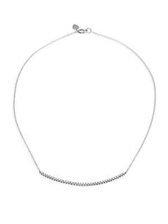 Meira T Diamond & 14K White Gold Chain Necklace   White Gold