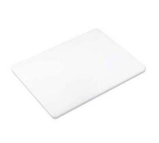 Browne Foodservice Cutting Board w/ High Density Poly, 18 x 24 x .5 in, White