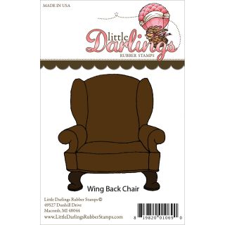 Little Darlings Unmounted Rubber Stamp wing Back Chair
