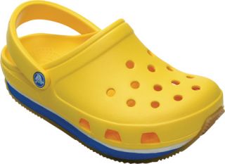 Childrens Crocs Retro Clog   Yellow/Ocean Casual Shoes