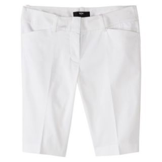 Mossimo Petites Bermuda Shorts   White 12P