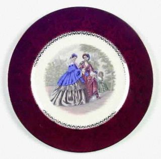 Salem Godey Prints Service Plates Service Plate (Charger), Fine China Dinnerware