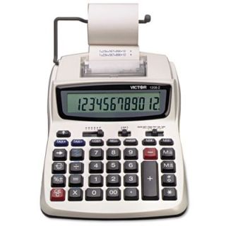 Victor 1208 2 Two Color Compact Printing Calculator