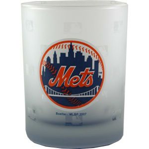 New York Mets Boelter Brands Satin Etch Rocks Glass