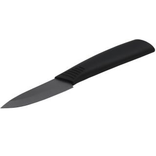 Toponeware Ceramic 3 inch Paring Knife With Sheath (ABS PlasticBlade Dimension 3 inchesNon stick surface Hander and shaper than steel; material is the second hardest material ranked after diamond, which make the it retains its sharpness about ten times l