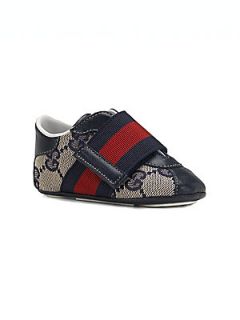 Gucci Infants Wide Strap Sneakers   Ink