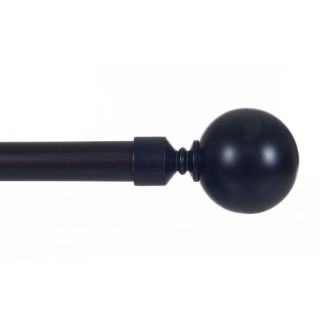 Lavish Home Sphere Finial Adjustable Modern Curtain Rod Set (Silver, antique copper, rubbed dark bronze, pewter Finial materials AluminumFinial dimensions 2 inches diameter Projection 3 inchesDimensions 48 86 inches long x 0.75 inches diameter )