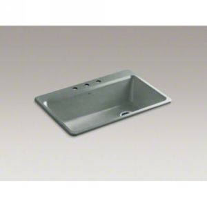 Kohler K 5871 3A2 FT Riverby Riverby® Single Bowl Top Mount Kitchen Sink with Ac