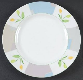 Studio Nova Garden Patch Salad Plate, Fine China Dinnerware   Yellow Flowers, Mu