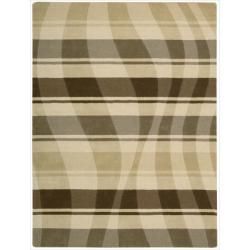 Nourison Elements Beige/brown Wool Rug (56 X 75)