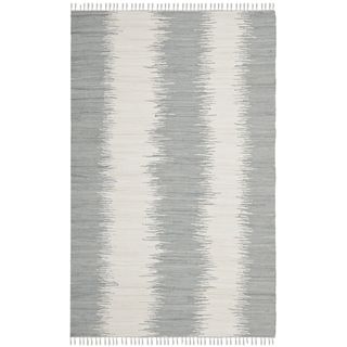 Safavieh Hand woven Montauk Grey Cotton Rug (26 X 4)