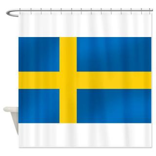  Flag of Sweden Shower Curtain  Use code FREECART at Checkout