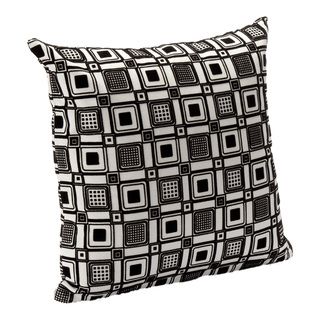 Geometric Print Square Root Accent Pillow