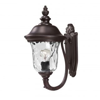 Elegant Armstrong Two light Bronze Outdoor Wall Light
